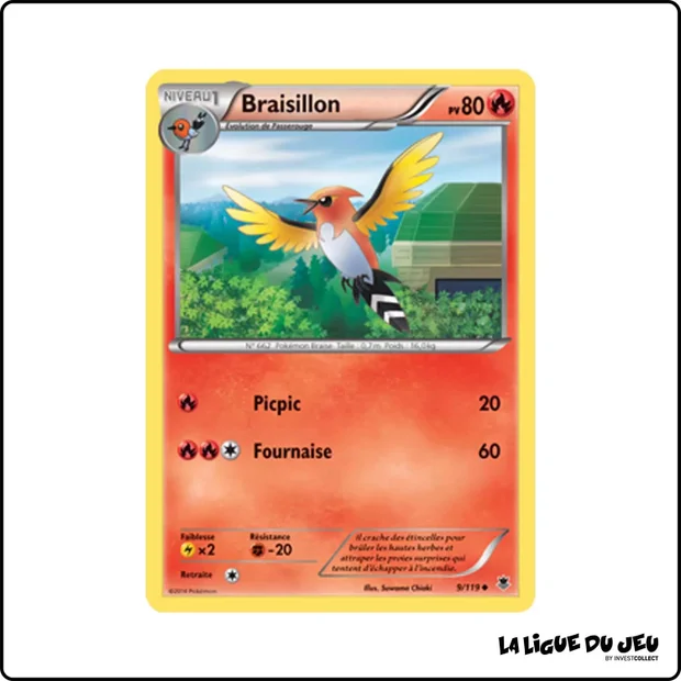 Peu commune - Pokemon - Vigueur Spectrale - Braisillon 9/119