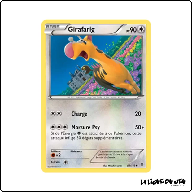 Peu commune - Pokemon - Vigueur Spectrale - Girafarig 82/119