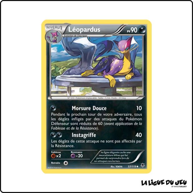 Peu commune - Pokemon - Vigueur Spectrale - Léopardus 57/119