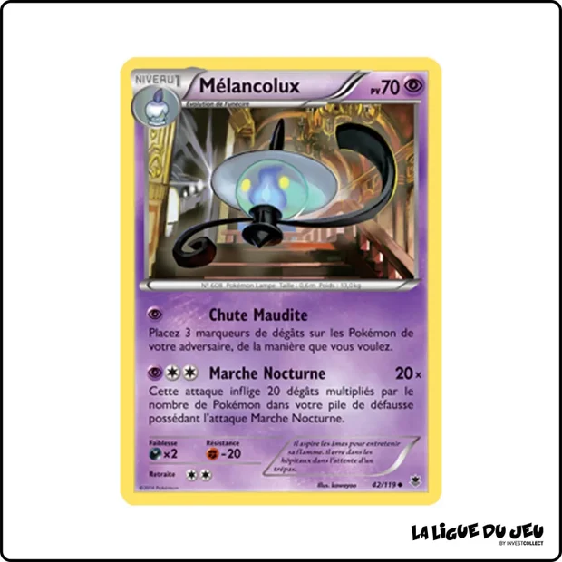 Peu commune - Pokemon - Vigueur Spectrale - Mélancolux 42/119