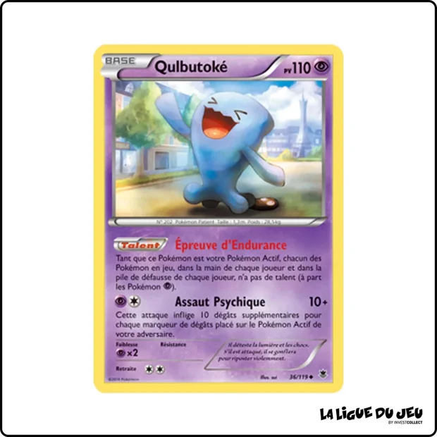 Peu commune - Pokemon - Vigueur Spectrale - Qulbutoké 36/119