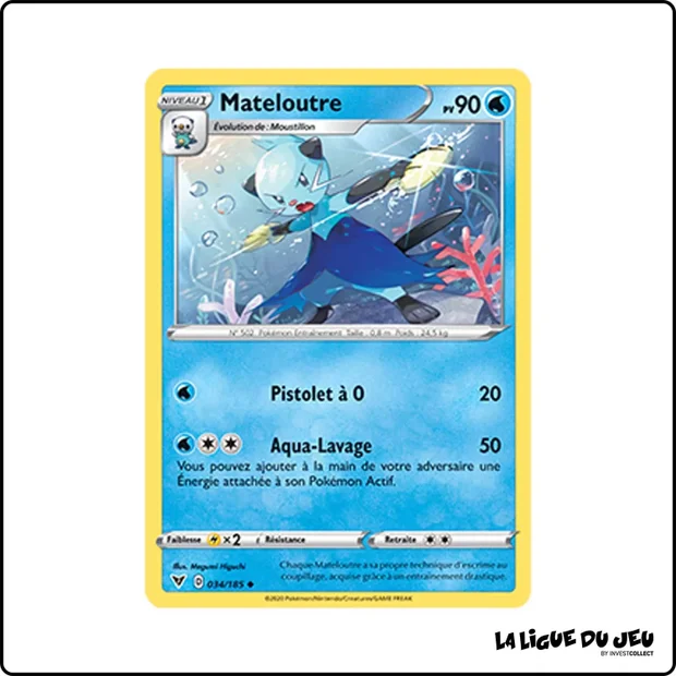 Peu commune - Pokemon - Voltage Éclatant - Mateloutre 34/185
