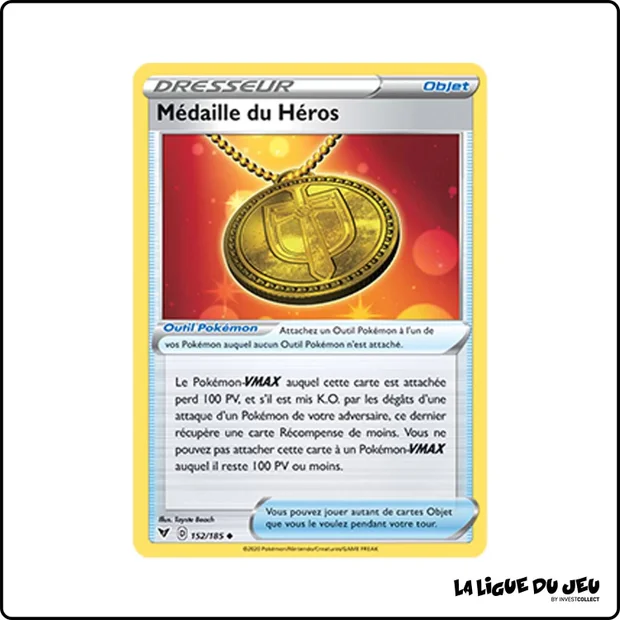 Peu commune - Pokemon - Voltage Éclatant - Médaille du Héros 152/185