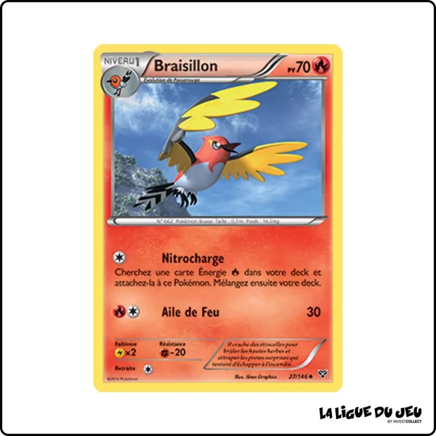 Peu commune - Pokemon - XY de Base - Braisillon 27/146