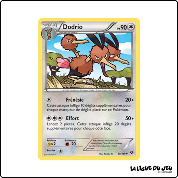Peu commune - Pokemon - XY de Base - Dodrio 99/146