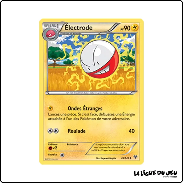 Peu commune - Pokemon - XY de Base - Électrode 45/146
