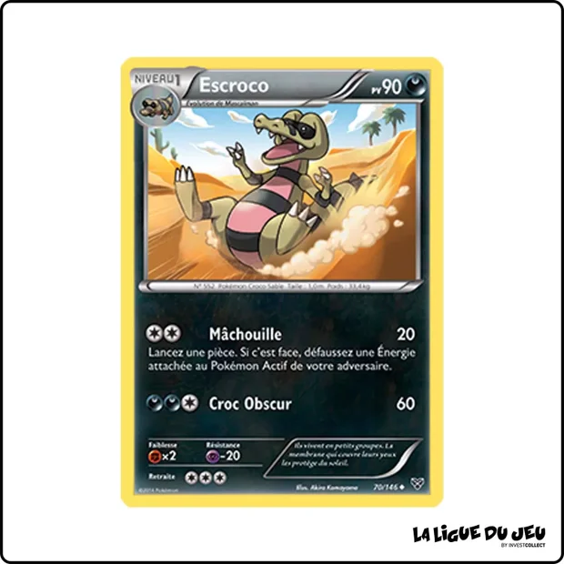 Peu commune - Pokemon - XY de Base - Escroco 70/146