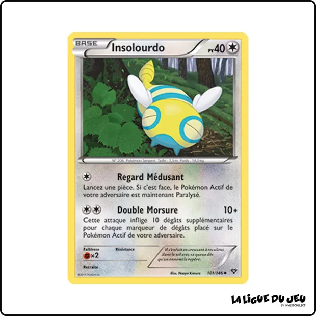Peu commune - Pokemon - XY de Base - Insolourdo 101/146