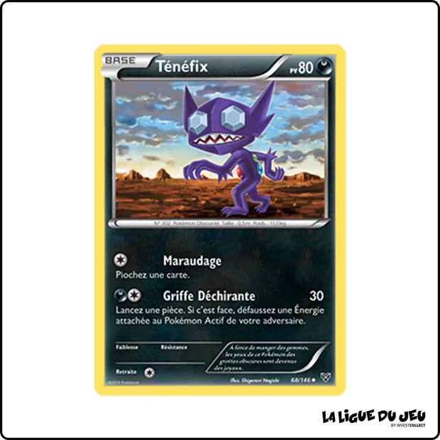 Peu commune - Pokemon - XY de Base - Ténéfix 68/146
