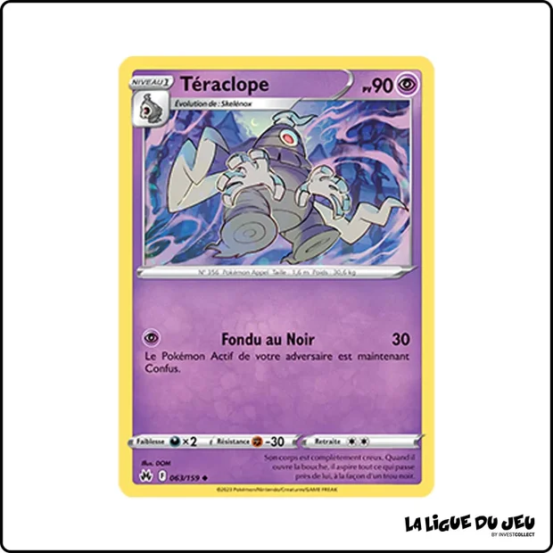 Peu commune - Pokemon - Zénith Suprême - Téraclope 63/159