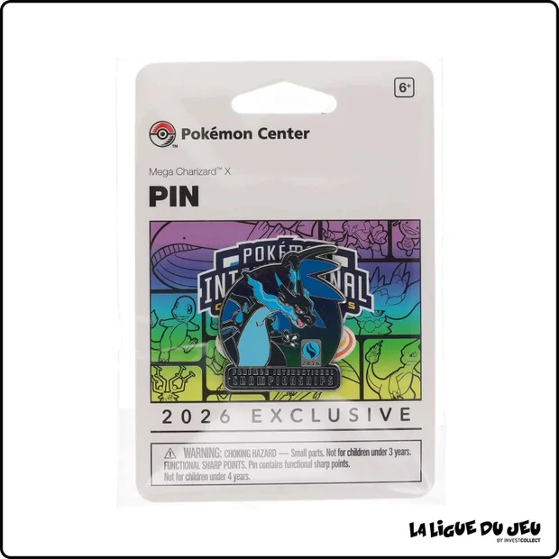 Pin's Pokemon - Pokemon Center - Europe International Championships 2026 - Mega Dracaufeu X - Scellé