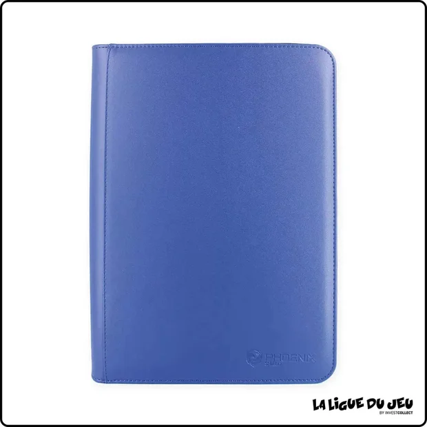 Portfolio - Phoenix Shield - Deluxe Zipper Album - 360 cases - Bleu Marine