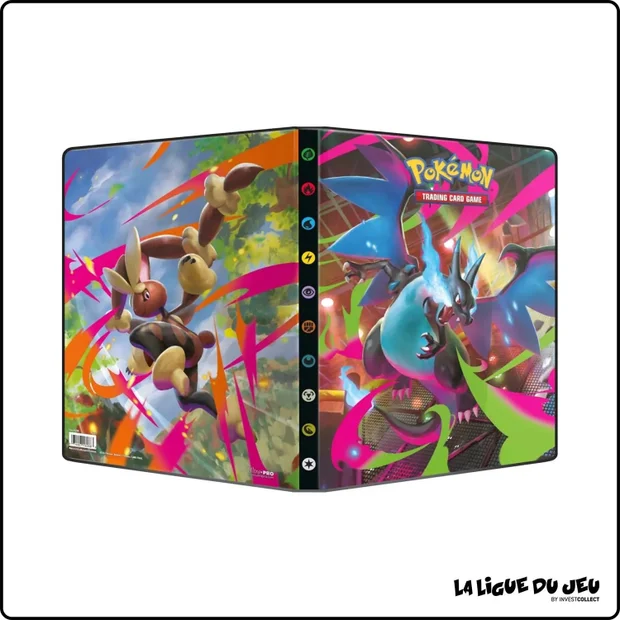 Portfolio - Pokemon - Album de rangement - Flammes Phantasmagoriques - ME02 - Méga Dracaufeu & Méga Lockpin - 252 cases