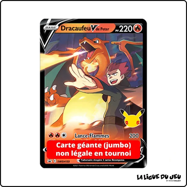 Promo Jumbo - Pokemon - Épée et Bouclier Promo - Dracaufeu V de Peter SWSH133