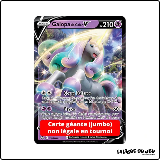 Promo Jumbo - Pokemon - Épée et Bouclier Promo - Galopa de Galar V SWSH111