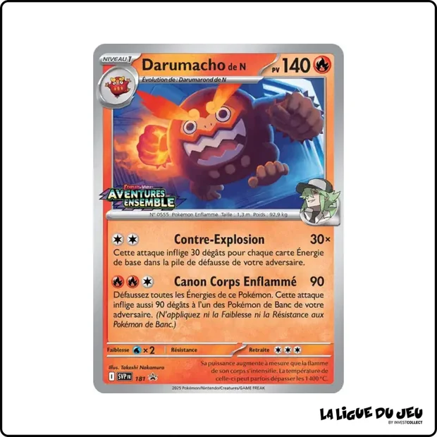 Promo - Pokemon - Écarlate et Violet Promo - Darumacho de N SV181