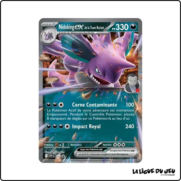Promo - Pokemon - Écarlate et Violet Promo - Nidoking ex de la Team Rocket SV217
