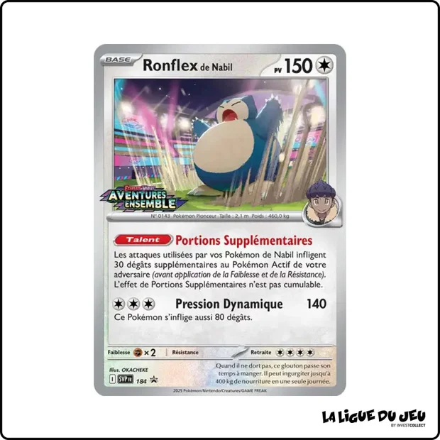 Promo - Pokemon - Écarlate et Violet Promo - Ronflex de Nabil SV184
