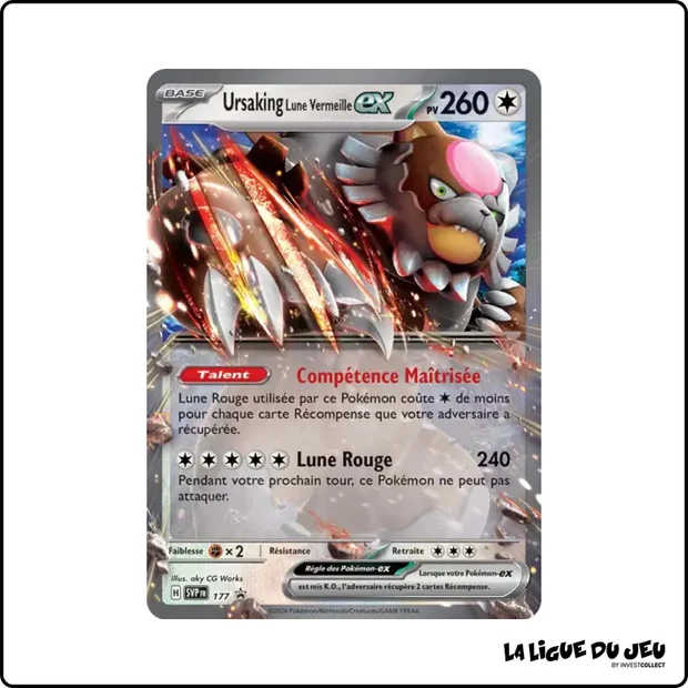 Promo - Pokemon - Écarlate et Violet Promo - Ursaking Lune Vermeille ex SV177