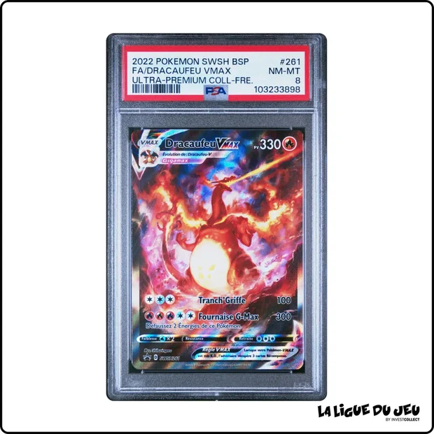 Promo - Pokemon - Épée et Bouclier Promo - Dracaufeu VMAX - SWSH261 - PSA 8 - Français