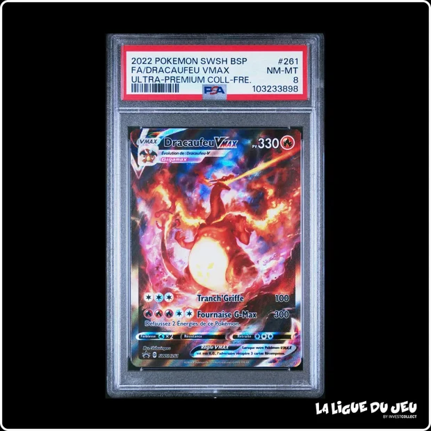 Promo - Pokemon - Épée et Bouclier Promo - Dracaufeu VMAX - SWSH261 - PSA 8 - Français