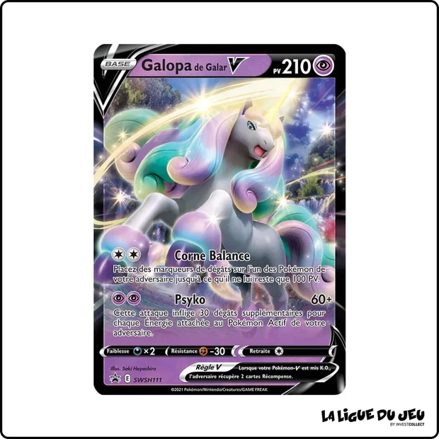 Promo - Pokemon - Épée et Bouclier Promo - Galopa de Galar V SWSH111