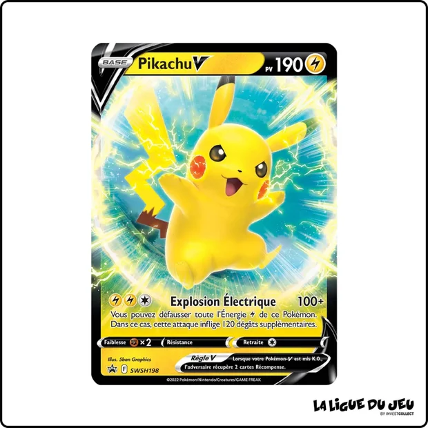 Promo - Pokemon - Épée et Bouclier Promo - Pikachu V SWSH198