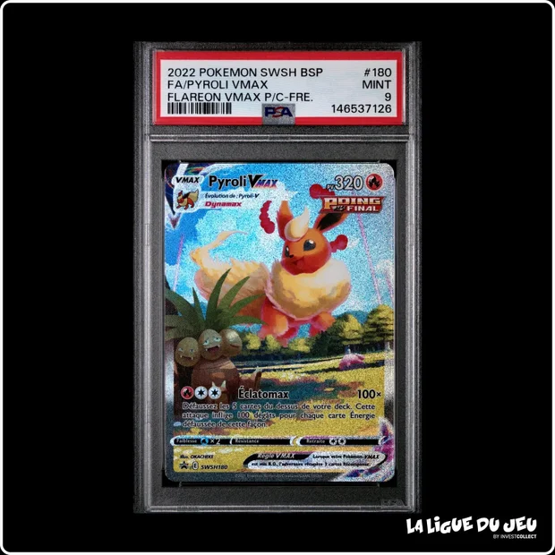 Promo - Pokemon - Épée et Bouclier Promo - Pyroli VMAX - SWSH180 - PSA 9 - Français