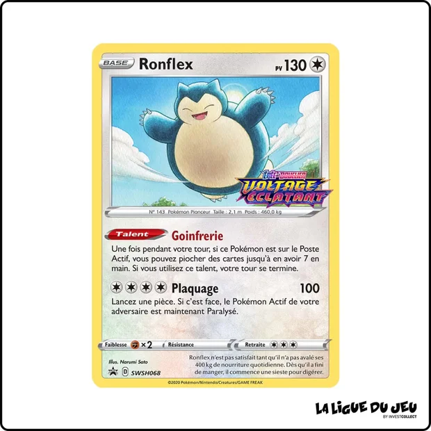 Promo - Pokemon - Épée et Bouclier Promo - Ronflex SWSH068