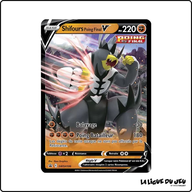 Promo - Pokemon - Épée et Bouclier Promo - Shifours Poing Final V SWSH106