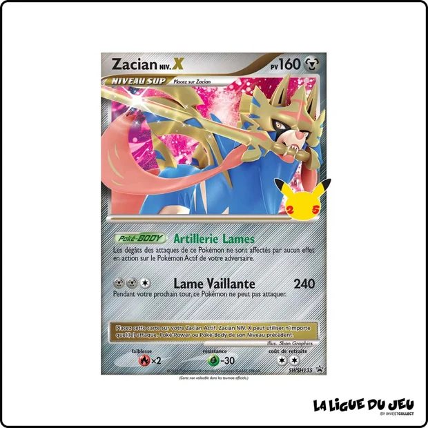 Promo - Pokemon - Épée et Bouclier Promo - Zacian NIV.X SWSH135