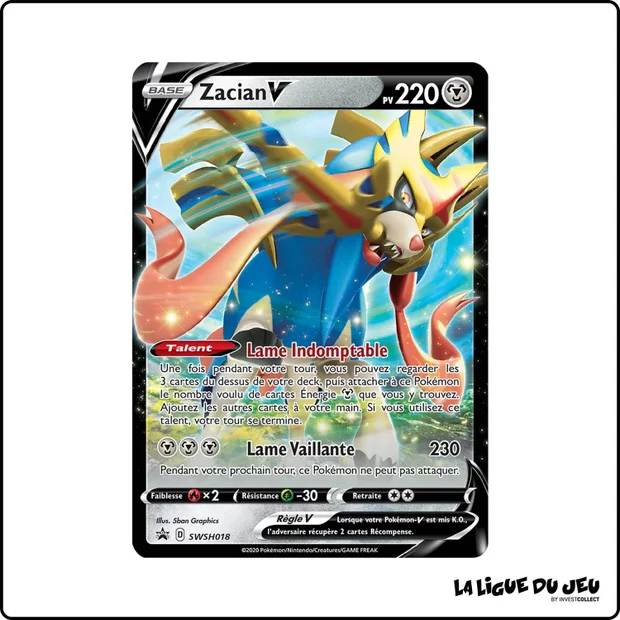 Promo - Pokemon - Épée et Bouclier Promo - Zacian V SWSH018