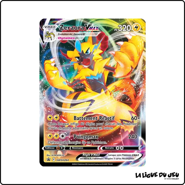 Promo - Pokemon - Épée et Bouclier Promo - Zeraora VMAX SWSH264