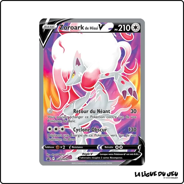 Promo - Pokemon - Épée et Bouclier Promo - Zoroark de Hisui V SWSH297