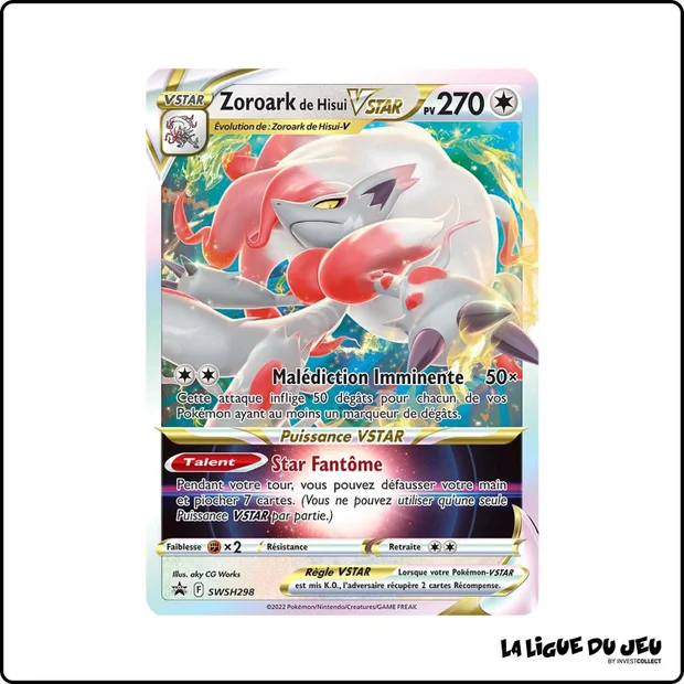 Promo - Pokemon - Épée et Bouclier Promo - Zoroark de Hisui VSTAR SWSH298