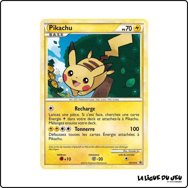 Promo - Pokemon - HeartGold SoulSilver Promo - Pikachu HGSS03