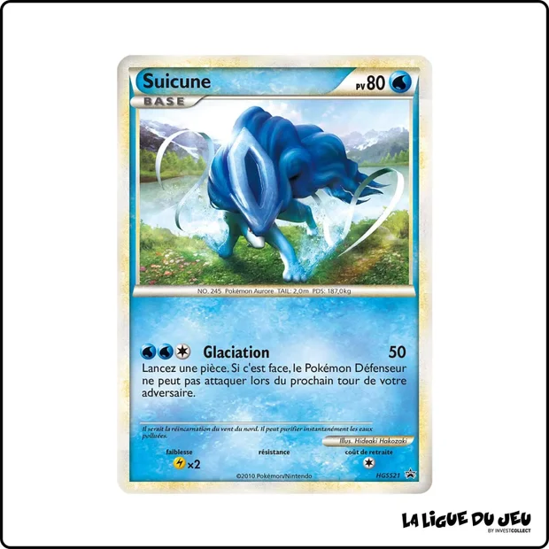 Promo - Pokemon - HeartGold SoulSilver Promo - Suicune HGSS21