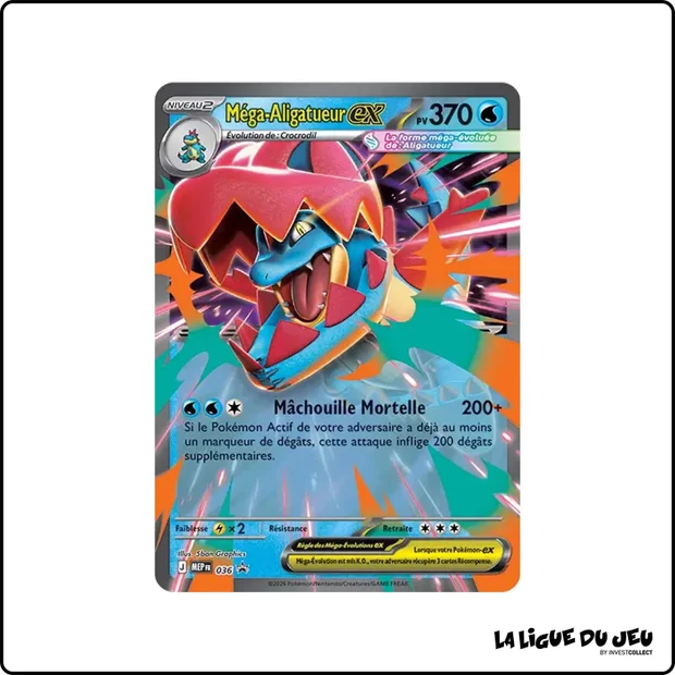 Promo - Pokemon - Méga Évolution Promo - Méga-Aligatueur ex MEP036