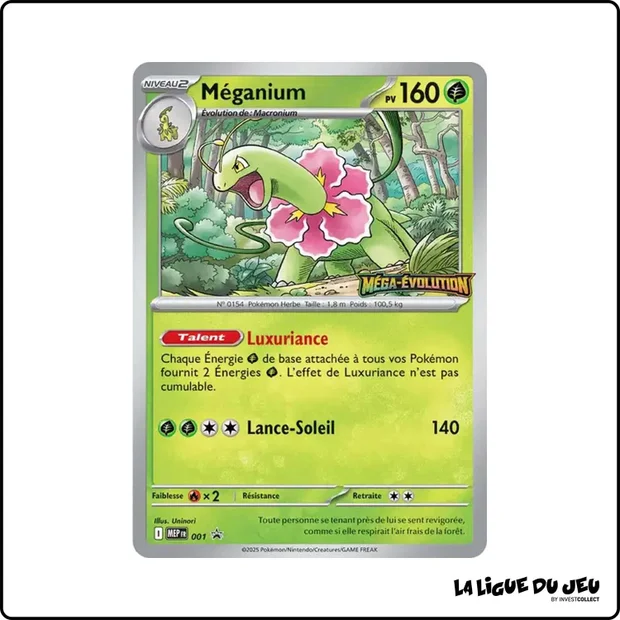 Promo - Pokemon - Méga Évolution Promo - Méganium MEP001
