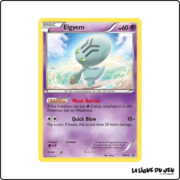 Promo - Pokemon - Noir et Blanc Promo - Elgyem BW55