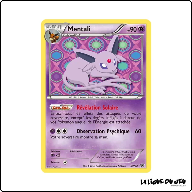 Promo - Pokemon - Noir et Blanc Promo - Mentali BW92