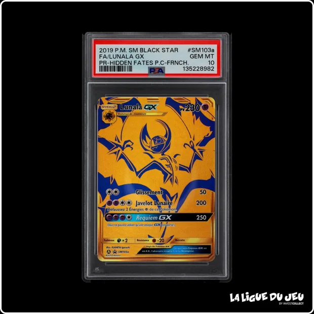 Promo - Pokemon - SM Black Star Promo - Lunala GX - SM103a - PSA 10 - Français