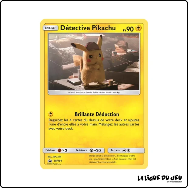 Promo - Pokemon - Soleil et Lune Promo - Détective Pikachu SM194