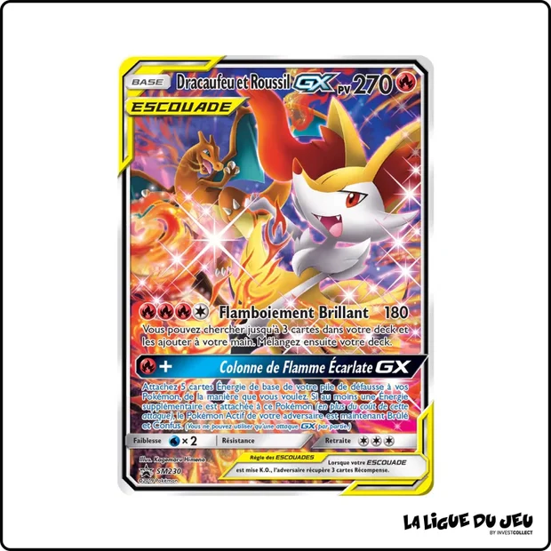 Promo - Pokemon - Soleil et Lune Promo - Dracaufeu et Roussil GX SM230