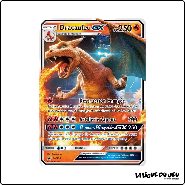 Promo - Pokemon - Soleil et Lune Promo - Dracaufeu GX SM195
