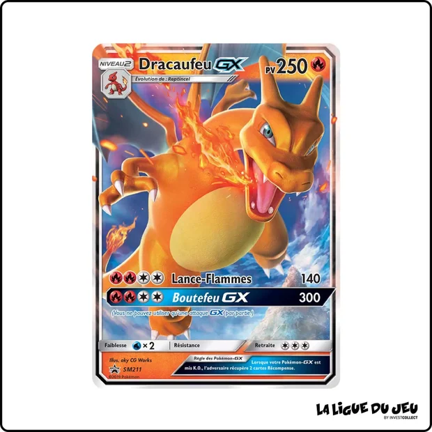 Promo - Pokemon - Soleil et Lune Promo - Dracaufeu GX SM211