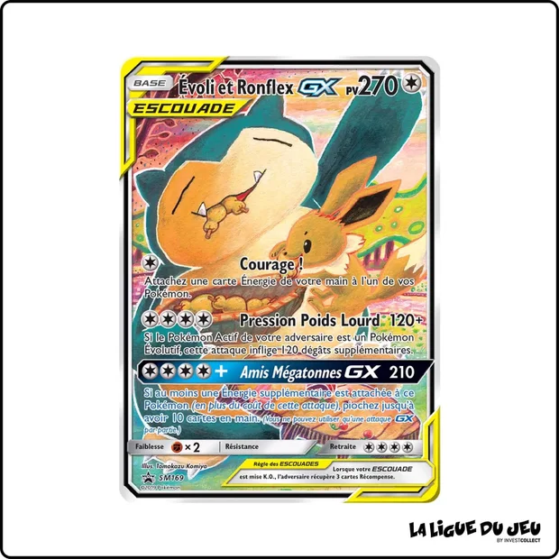 Promo - Pokemon - Soleil et Lune Promo - Évoli et Ronflex GX SM169