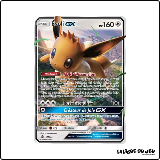 Promo - Pokemon - Soleil et Lune Promo - Évoli GX SM175