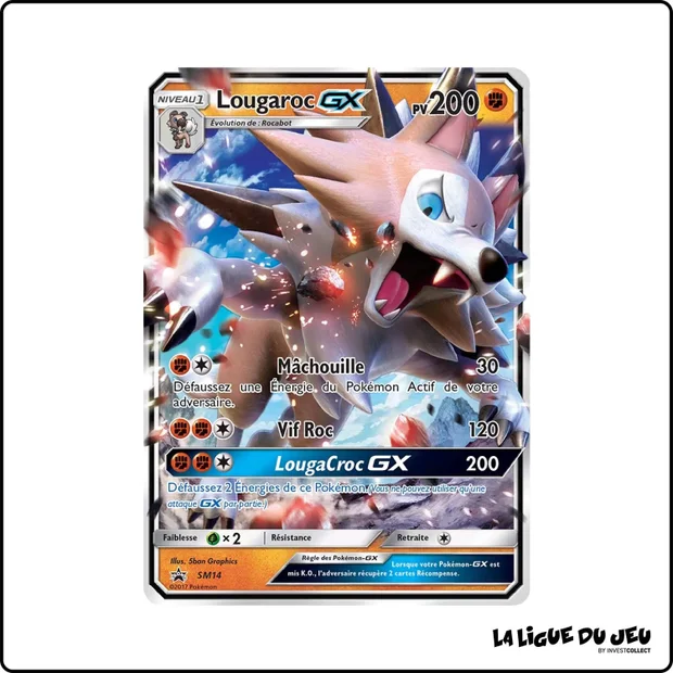 Promo - Pokemon - Soleil et Lune Promo - Lougaroc GX SM14