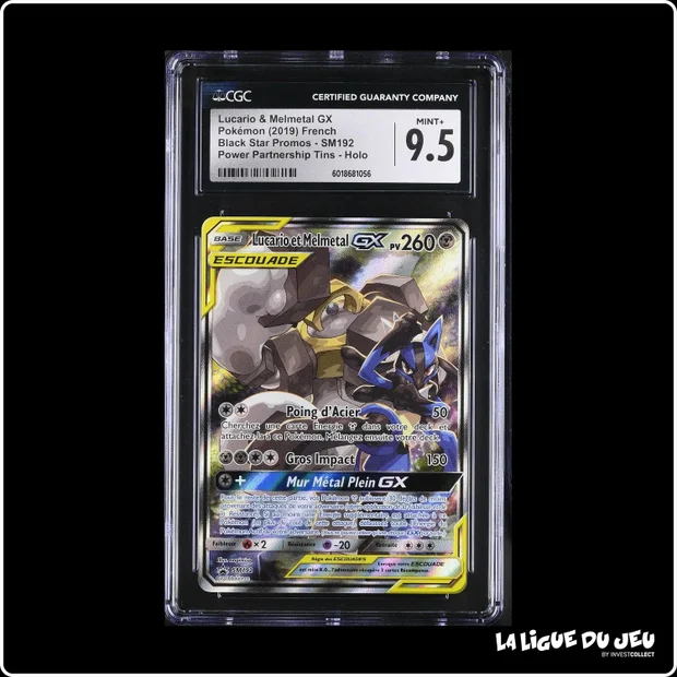 Promo - Pokemon - Soleil et Lune Promo - Lucario et Melmetal GX - SM192 - CGC 9.5 - Français